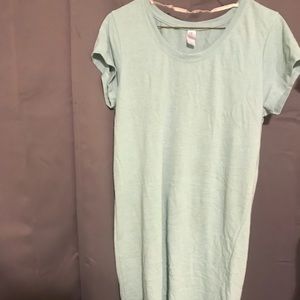 Teal T-shirt Dress